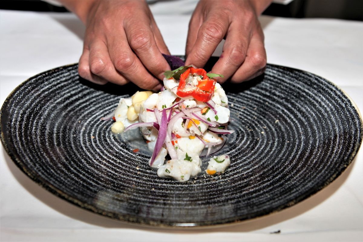 Chili auf Menü angerichtet